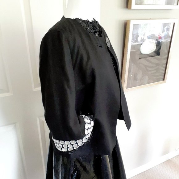 EUC Focus Lifestyle long sleeve linen jewel jacket, 4 - Picture 3 of 8